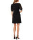 ფოტო #2 პროდუქტის Women's Contrast-Sleeve Jersey Shift Dress