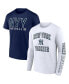 Фото #1 товара Men's Navy, White New York Yankees Two-Pack Combo T-shirt Set