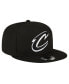 Фото #2 товара Men's Cleveland Cavaliers Black and White 9FIFTY Snapback Hat