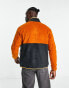 Columbia Back Bowl full zip fleece jacket in orange and black