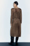 Фото #4 товара Платье из сетчатой ткани с блестящей нитью ZARA