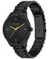 ფოტო #2 პროდუქტის Women's Black Stainless Steel Bracelet Watch 35mm