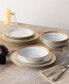Crestwood Gold Set of 4 Dinner Plates, Service For 4
