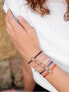 Фото #5 товара Плетеный браслет с синим / стальным кольцом