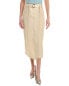 Фото #1 товара Brunello Cucinelli Linen-Blend Skirt Women's 46