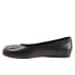 Фото #4 товара Softwalk Sonoma Halo S2257-001 Womens Black Wide Leather Ballet Flats Shoes 8