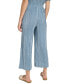 ფოტო #2 პროდუქტის Andrew Marc New York Women's High-Rise Pull-On Plisse Crop Pants