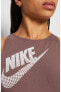 Sportswear Gel-Dance Kahverengi Cropped Kadın Atlet