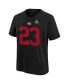 ფოტო #3 პროდუქტის Toddler Boys and Girls Christian McCaffrey Black San Francisco 49ers Super Bowl LVIII Player Name and Number T-shirt