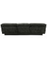 Фото #13 товара Sebaston 3-Pc. Fabric Sofa with 3 Power Motion Recliners, Created for Macy's