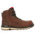 Фото #1 товара Rocky Rams Horn 6 Inch Waterproof Composite Toe Work Mens Brown Work Safety Sho