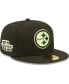 Фото #4 товара Men's Black Pittsburgh Steelers Super Bowl Xl Summer Pop 59Fifty Fitted Hat