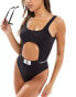 Calvin Klein CK 96 cut out swimsuit in black