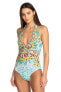 Johnny Was Elena Twist One Piece Swimsuit - CSW4322-U Retail $198.00