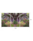 Фото #2 товара Decor Lavender Cherry 3 Piece Wrapped Canvas Wall Art Garden -27" x 60"