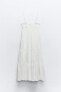 Фото #8 товара Платье миди из хлопкового муслина ZARA