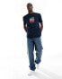 Фото #2 товара Tommy Jeans dna box logo t-shirt in navy