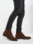 Фото #7 товара ASOS DESIGN chukka boots in brown faux suede