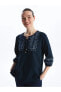 Фото #1 товара LCW Grace Bağlamalı Yaka Desenli Kadın Bluz