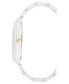 ფოტო #2 პროდუქტის Women's White Rubberized Bracelet Watch, 40.5mm