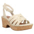 Baretraps Bonita Wedge Womens Off White Casual Sandals BT-S2311037-015-111
