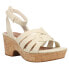 Фото #4 товара Baretraps Bonita Wedge Womens Off White Casual Sandals BT-S2311037-015-111