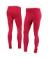 Фото #1 товара Women's Crimson Washington State Cougars Fleece-Lined Leggings