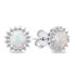 Beautiful opal jewelry set SET231W (earrings, pendant)