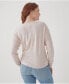 Фото #3 товара Plus Size Cotton Classic Fine Knit Relaxed Sweater