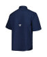 Фото #4 товара Men's Navy Tampa Bay Rays Tamiami Omni-Shade Button-Down Shirt