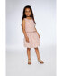 ფოტო #2 პროდუქტის Girl Top And Bubble Skirt Set Silver Pink - Toddler Child