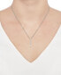 ფოტო #2 პროდუქტის Diamond Graduated 18" Pendant Necklace (1/3 ct. t.w.) in Sterling Silver