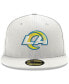 Фото #4 товара Men's White Los Angeles Rams Omaha 59FIFTY Fitted Hat