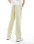 Фото #2 товара Calvin Klein Jeans linen trousers in green