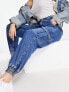 Фото #3 товара River Island cargo jeans with pocket detail in blue denim