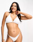 Фото #1 товара Ivory Rose Fuller Bust crinkle triangle bikini top in white