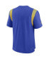 Фото #2 товара Men's Royal Los Angeles Rams Sideline Tonal Logo Performance Player T-shirt