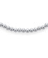 Фото #2 товара Classic Simple Plain Hand Strung 8MM Round .925 Sterling Silver Ball Bead Strand Necklace For Women Shinny Polished 18 Inch