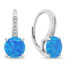 Timeless opal jewelry set SET246WB (earrings, pendant)