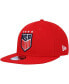 Фото #2 товара Men's Red USWNT Team Basic 9FIFTY Snapback Hat