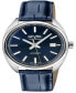 Фото #1 товара Часы Gevril Five Points Blue Leather 40mm