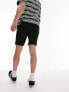 Фото #3 товара Topman skinny denim shorts in black