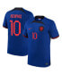 ფოტო #2 პროდუქტის Men's Memphis Depay Blue Netherlands National Team 2022/23 Away Breathe Stadium Replica Player Jersey