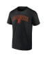 ფოტო #3 პროდუქტის Men's Black, Heather Gray San Francisco Giants Arch T-shirt and Shorts Combo Set