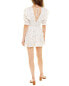 Avantlook V-Neck Mini Dress Women's White L