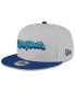 ფოტო #2 პროდუქტის Men's Gray/Blue Track house Racing Graffiti 9forty Adjustable Hat