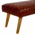 Bench Alexandra House Living Leather Mango wood 53 x 38 x 115 cm