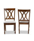 Фото #2 товара Augustine Modern and Contemporary Fabric Upholstered 2 Piece Dining Chair Set Set