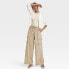 Фото #2 товара Women's High-Rise Wide Leg Cargo Pants - A New Day Light Brown S