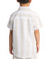 Фото #2 товара Toddler & Little Boys Stanley Striped Printed Shirt